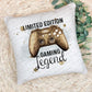 Personalised Gaming Cushion, Gamer Pillow Gift, Ultimate Gamer Gift, Teenage Boy Gift,Gamer Gift