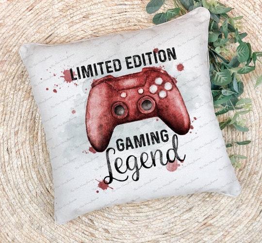 Personalised Gaming Cushion, Gamer Pillow Gift, Ultimate Gamer Gift, Teenage Boy Gift,Gamer Gift