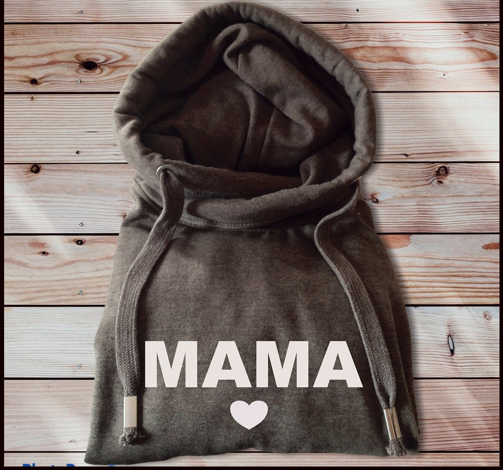 MAMA Cowl Neck Hoodie, Cross Over Hoody, Cowl Neck Hoodie, Hope Hoody, Personalised Hoodies