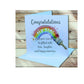 New Home Card, Personalised New Home Card, Greeting Card, Rainbow Design New Home Card, Congratulations Card