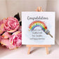 New Home Card, Personalised New Home Card, Greeting Card, Rainbow Design New Home Card, Congratulations Card