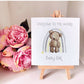 New Baby Card, Welcome To The World Baby, Personalised Birthday Card, Congratulations Card