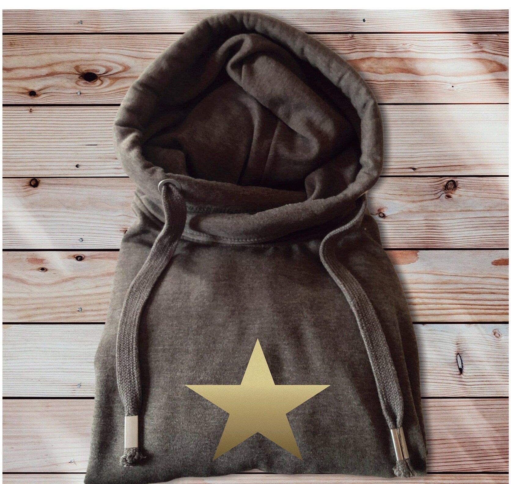 Star Hoodie, Cowl Neck Hoody, Cross Over Hoodie, Cowl Neck Hoody, Star Shape Coloured Hoody, Personalised Hoodies