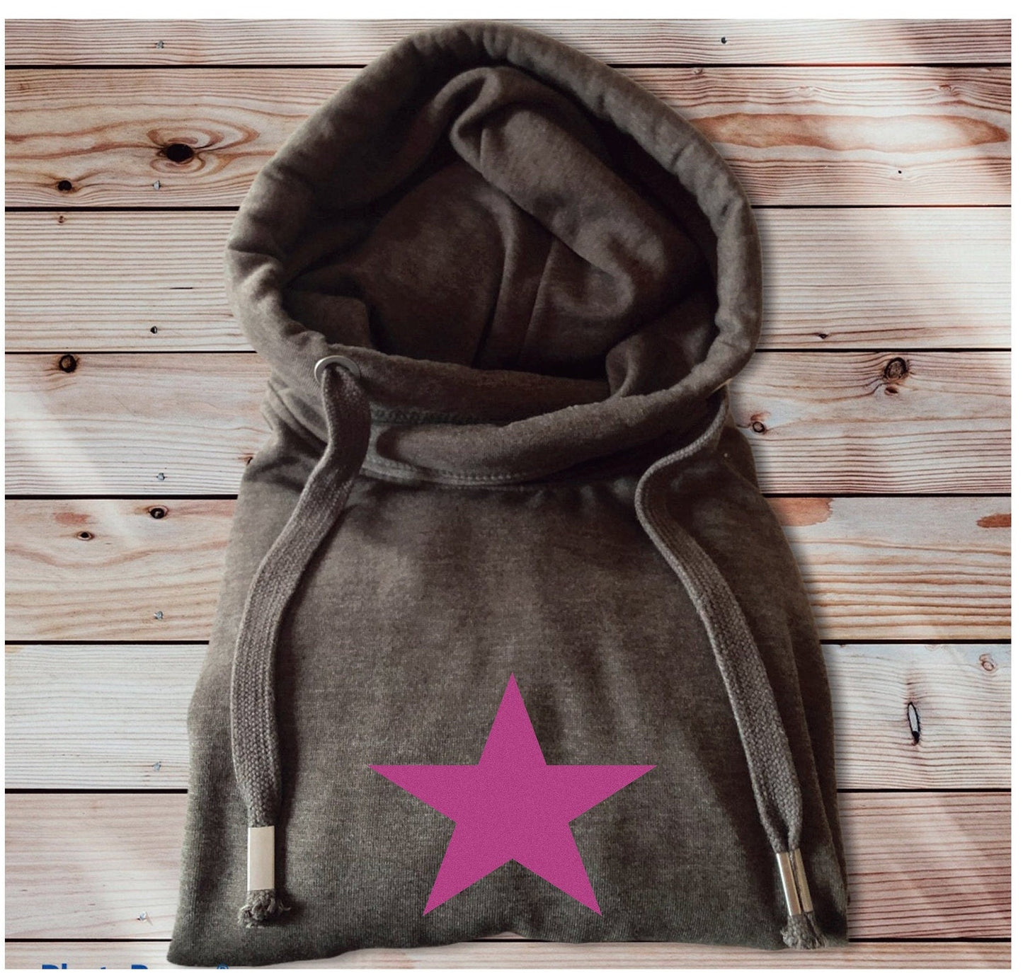 Star Hoodie, Cowl Neck Hoody, Cross Over Hoodie, Cowl Neck Hoody, Star Shape Coloured Hoody, Personalised Hoodies