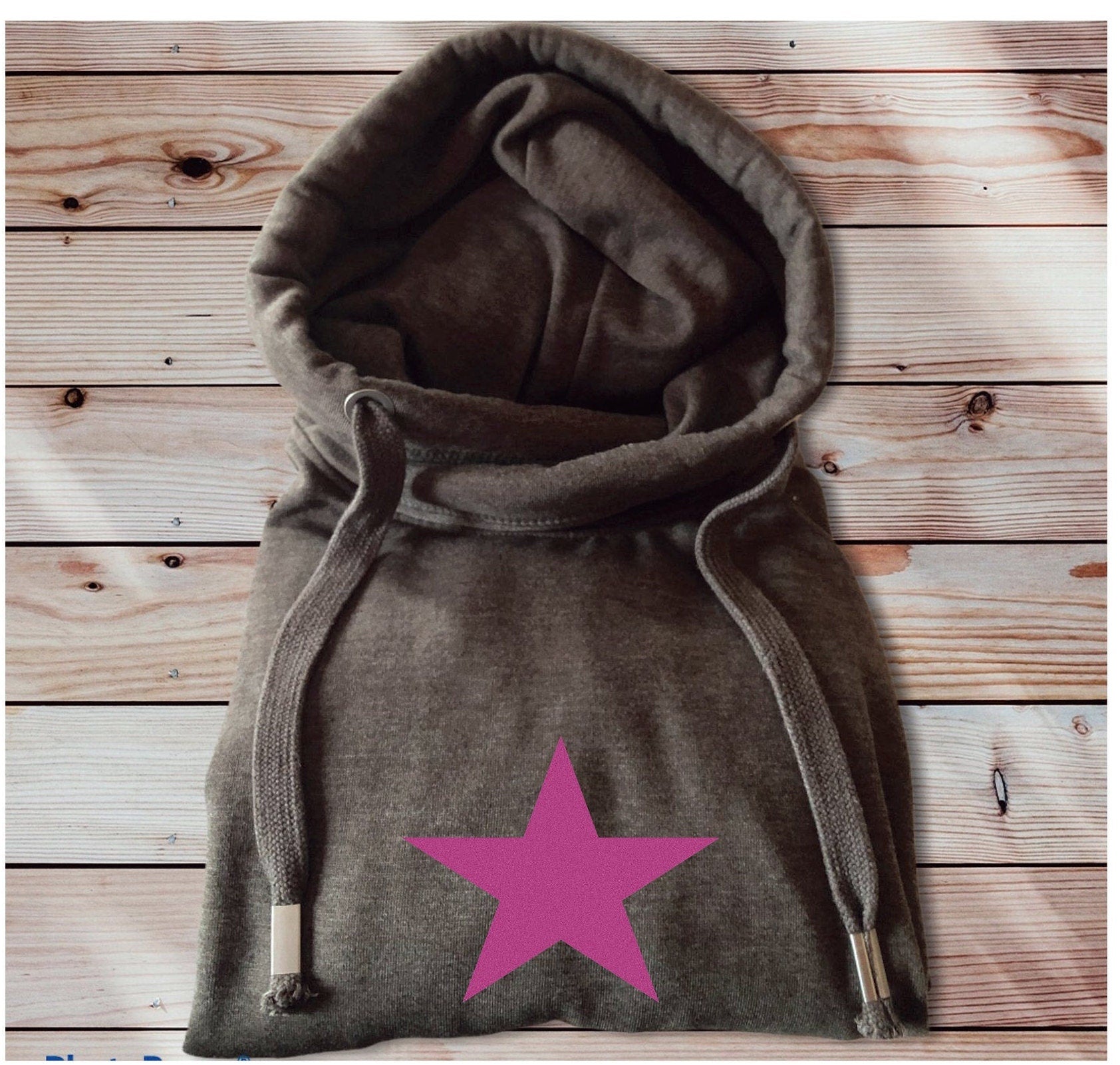 Star Hoodie, Cowl Neck Hoody, Cross Over Hoodie, Cowl Neck Hoody, Star Shape Coloured Hoody, Personalised Hoodies