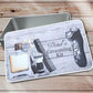 Personalised Grooming Kit, Dads Grooming Kit Tin, Grampys Shaving Kit Box, Shaver Accessories Box, Fathers day Gift