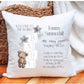 New Baby Personalised Gift, New Baby Teddy Block Cushion Gift