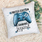 Personalised Gaming Cushion, Gamer Pillow Gift, Ultimate Gamer Gift, Teenage Boy Gift,Gamer Gift