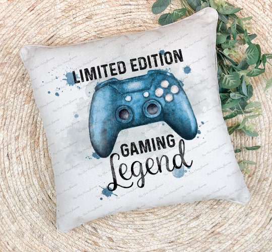 Personalised Gaming Cushion, Gamer Pillow Gift, Ultimate Gamer Gift, Teenage Boy Gift,Gamer Gift