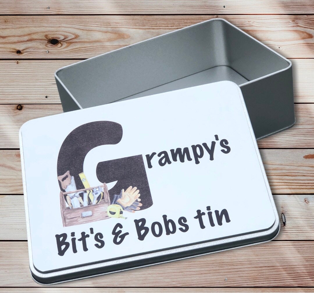 Grampy Gift, Personalised Grandad Keepsake Tin, Fathers Day Gift, Gift For Him, Bampi, Daddy,