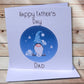 Gonk Fathers Day Card, Bampi Card, Grampy Card, Daddy Father's Day Card, Greeting Card, Bampy Card,