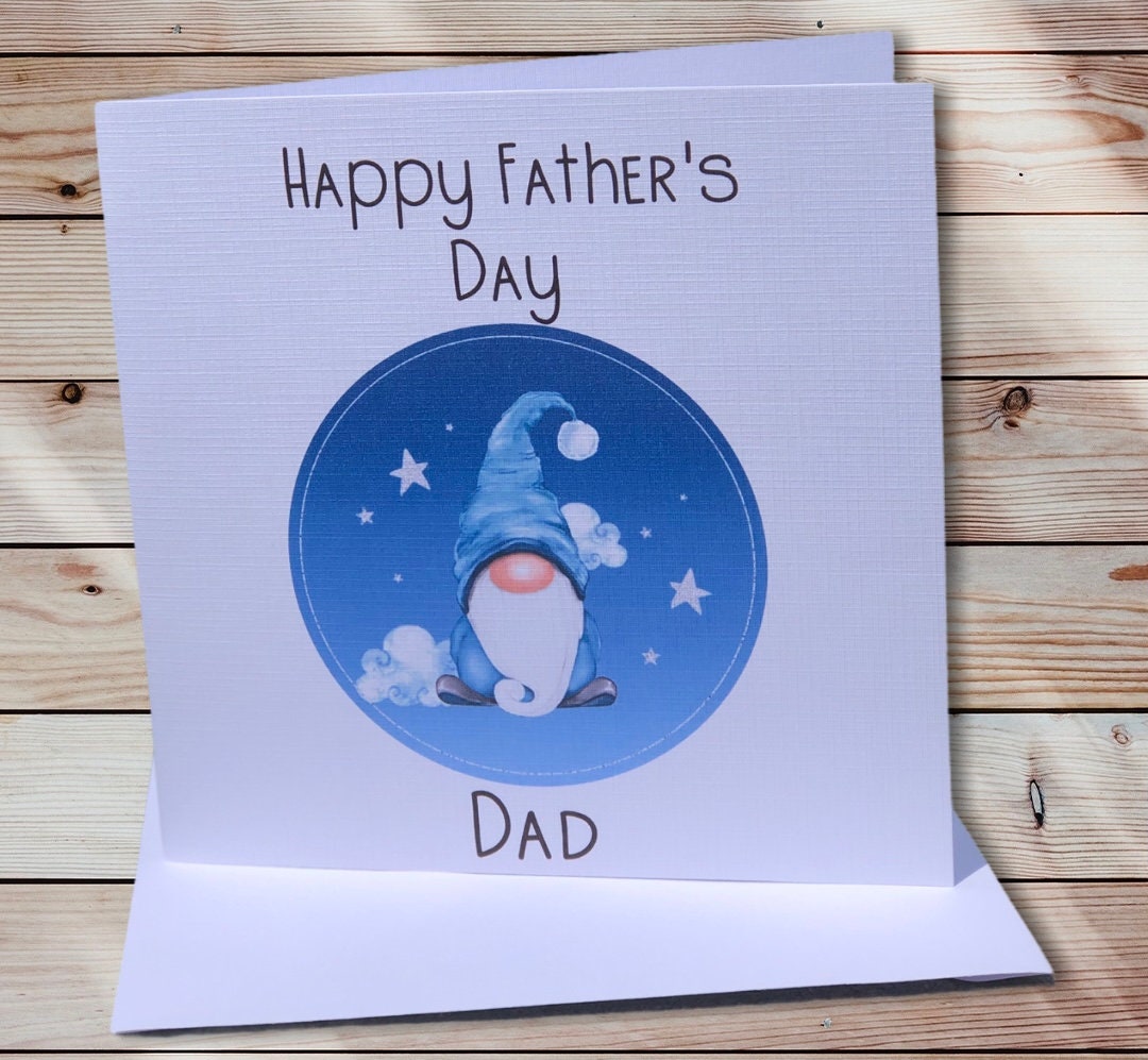 Gonk Fathers Day Card, Bampi Card, Grampy Card, Daddy Father's Day Card, Greeting Card, Bampy Card,