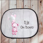 Car Sun Shade, Personalised Car Sun Visor, Balloon Bear Design