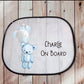 Car Sun Shade, Personalised Car Sun Visor, Balloon Bear Design