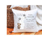 New Baby Personalised Gift, New Baby Teddy Block Cushion Gift