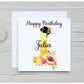 Bee Birthday Card, Personalised Bee Design Birthday Card, Personalised Greeting Card