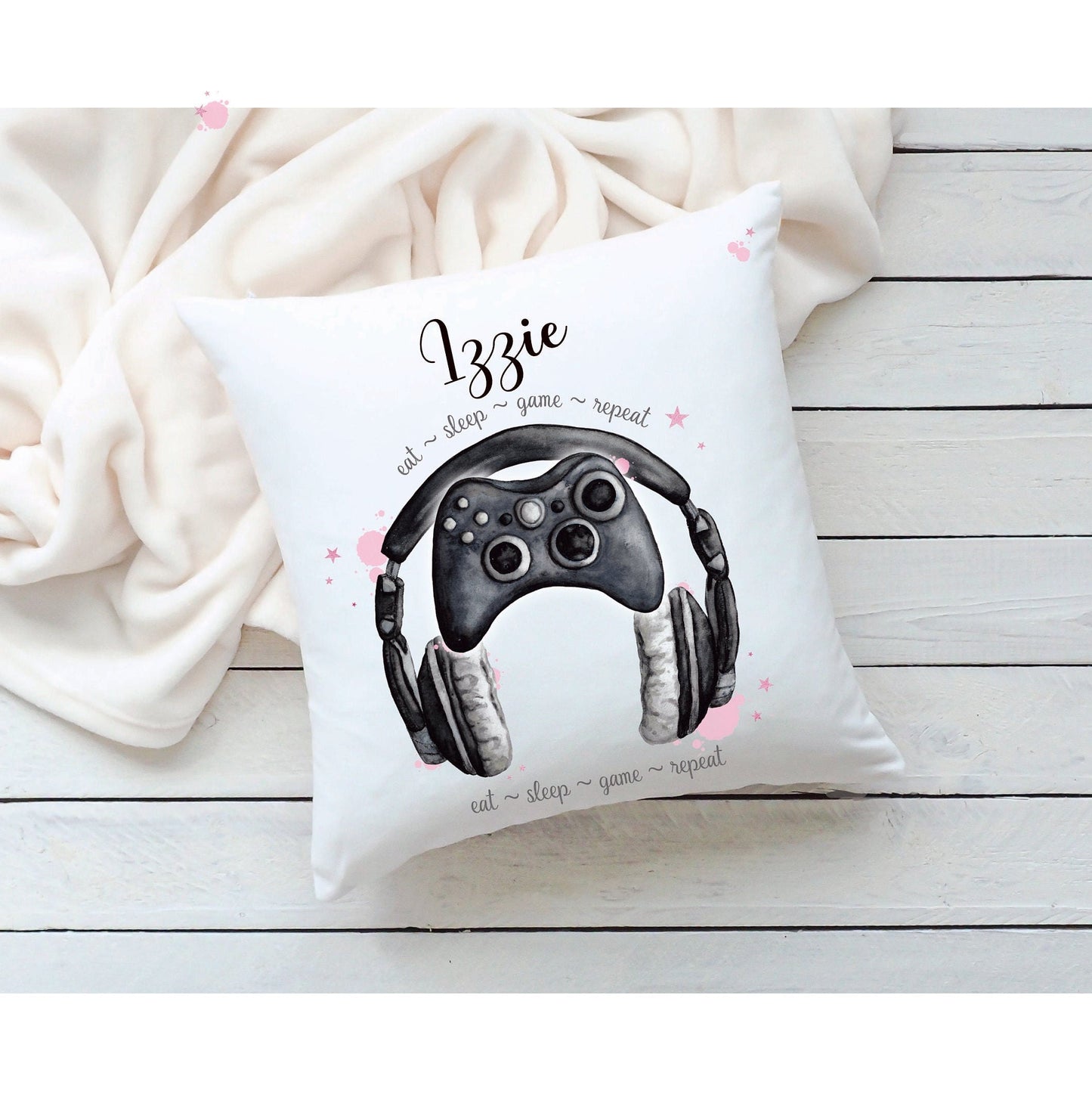 Gamer Girl Cushion Gift, Gaming Legend Gift, Personalised Pillow Gift, Limited Edition Gamer Cushion Gift