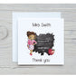 Teacher Card, Teacher Thank You Card, Male Teacher Thank You Card, Teacher Hero Card, Female Teacher Thank you Card
