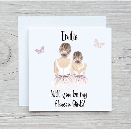 Flower Girl Proposal Card, Personalised Proposal Card, Maid Of Honour Proposal Card, Will you be My Flower Girl?