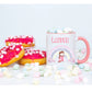 Princess Rainbow Mug, Kids Personalised Mug, Children's Princess Mug Gift Set