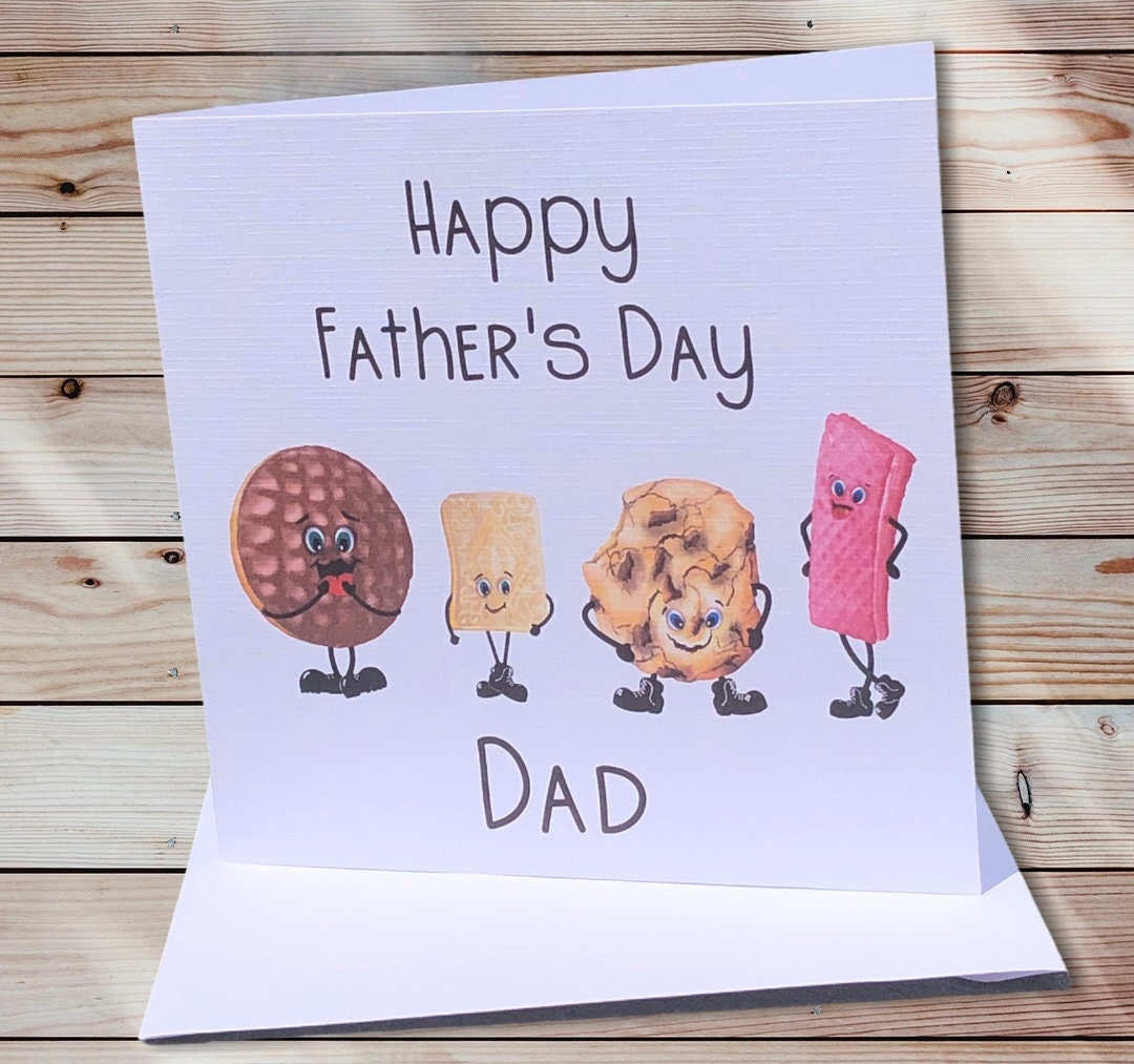 Fathers Day Card, Bampi Card, Grampy Card, Daddy Father's Day Card, Greeting Card, Bampy Card, Biscuit Card