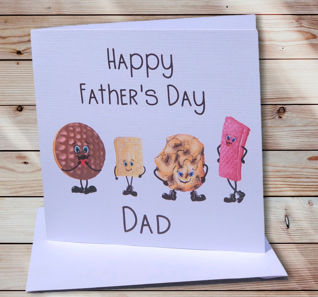 Fathers Day Card, Bampi Card, Grampy Card, Daddy Father's Day Card, Greeting Card, Bampy Card, Biscuit Card