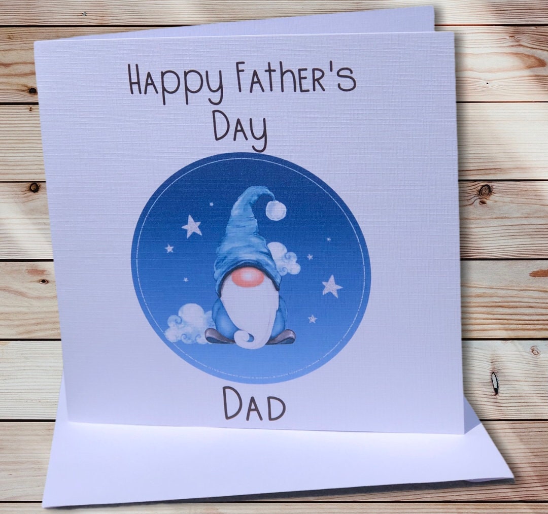 Gonk Fathers Day Card, Bampi Card, Grampy Card, Daddy Father's Day Card, Greeting Card, Bampy Card,