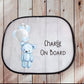 Car Sun Shade, Personalised Car Sun Visor, Balloon Bear Design