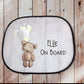Car Sun Shade, Personalised Car Sun Visor, Balloon Bear Design