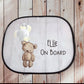 Car Sun Shade, Personalised Car Sun Visor, Balloon Bear Design