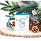 Ceramic Christmas Mug, Personalised Initial Christmas Mug