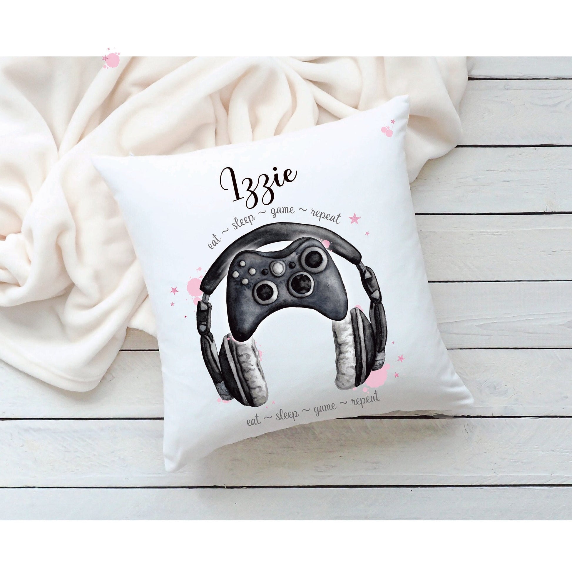 Gamer Girl Cushion Gift, Gaming Legend Gift, Personalised Pillow Gift, Limited Edition Gamer Cushion Gift
