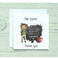 Teacher Card, Teacher Thank You Card, Male Teacher Thank You Card, Teacher Hero Card, Female Teacher Thank you Card