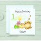 Personalised Dinosaur Birthday Card, Personalised Dino Birthday Card, Kids Birthday Card