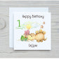 Personalised Dinosaur Birthday Card, Personalised Dino Birthday Card, Kids Birthday Card