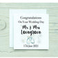 Personalised Wedding Card, Bride And Groom Card, Newly Wed Card, Mr And Mr Wedding Card, Mrs And Mrs Card
