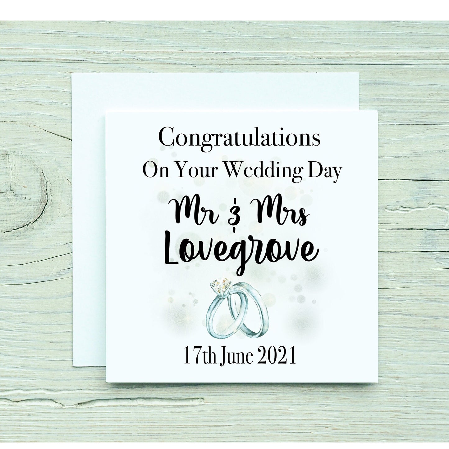Personalised Wedding Card, Bride And Groom Card, Newly Wed Card, Mr And Mr Wedding Card, Mrs And Mrs Card