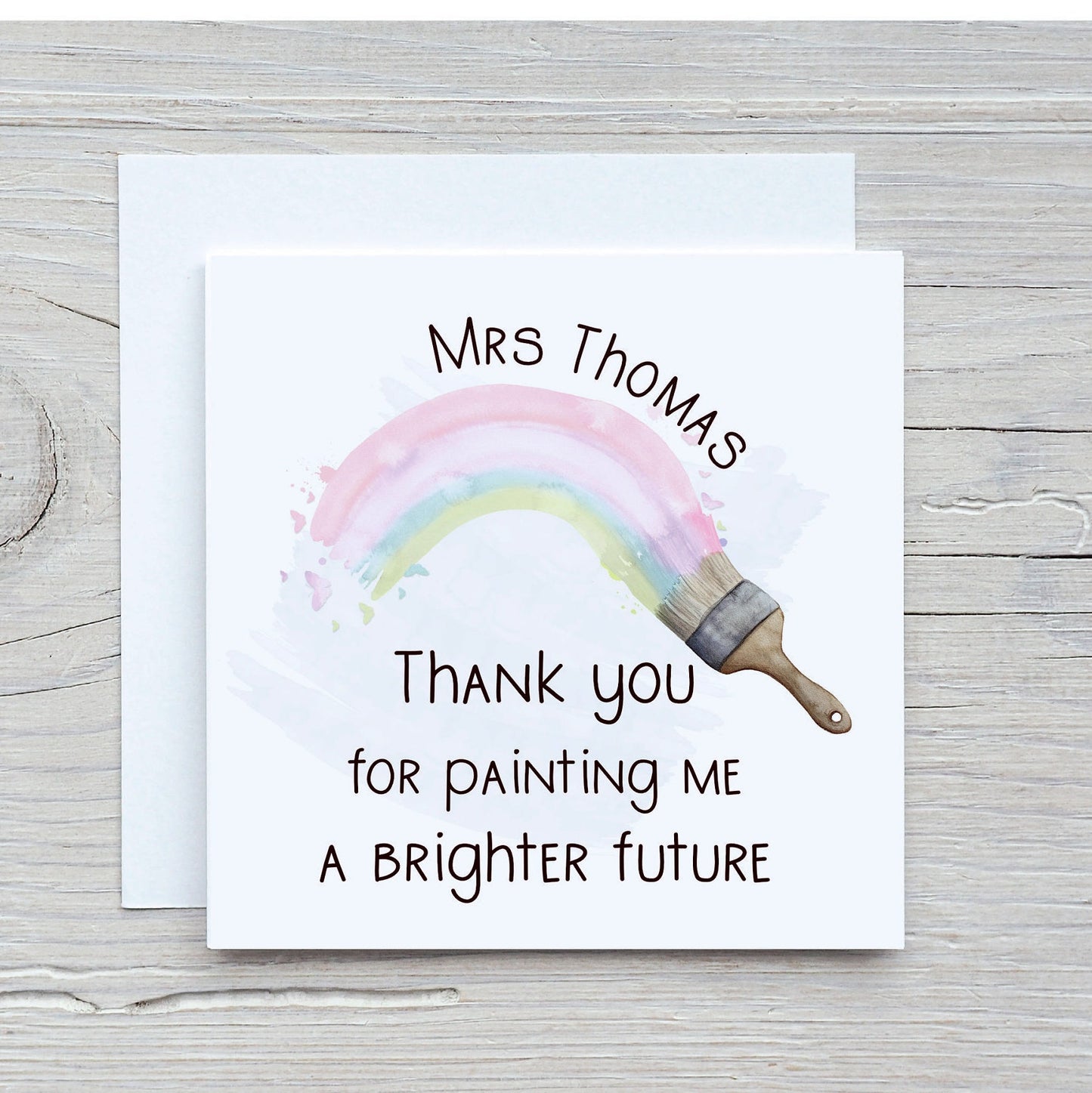 Teacher Mug, Teacher Thank You Mug Set, Teacher Appreciation Gift, Thank You For Painting Me A Brighter Future, Rainbow Teacher Gift