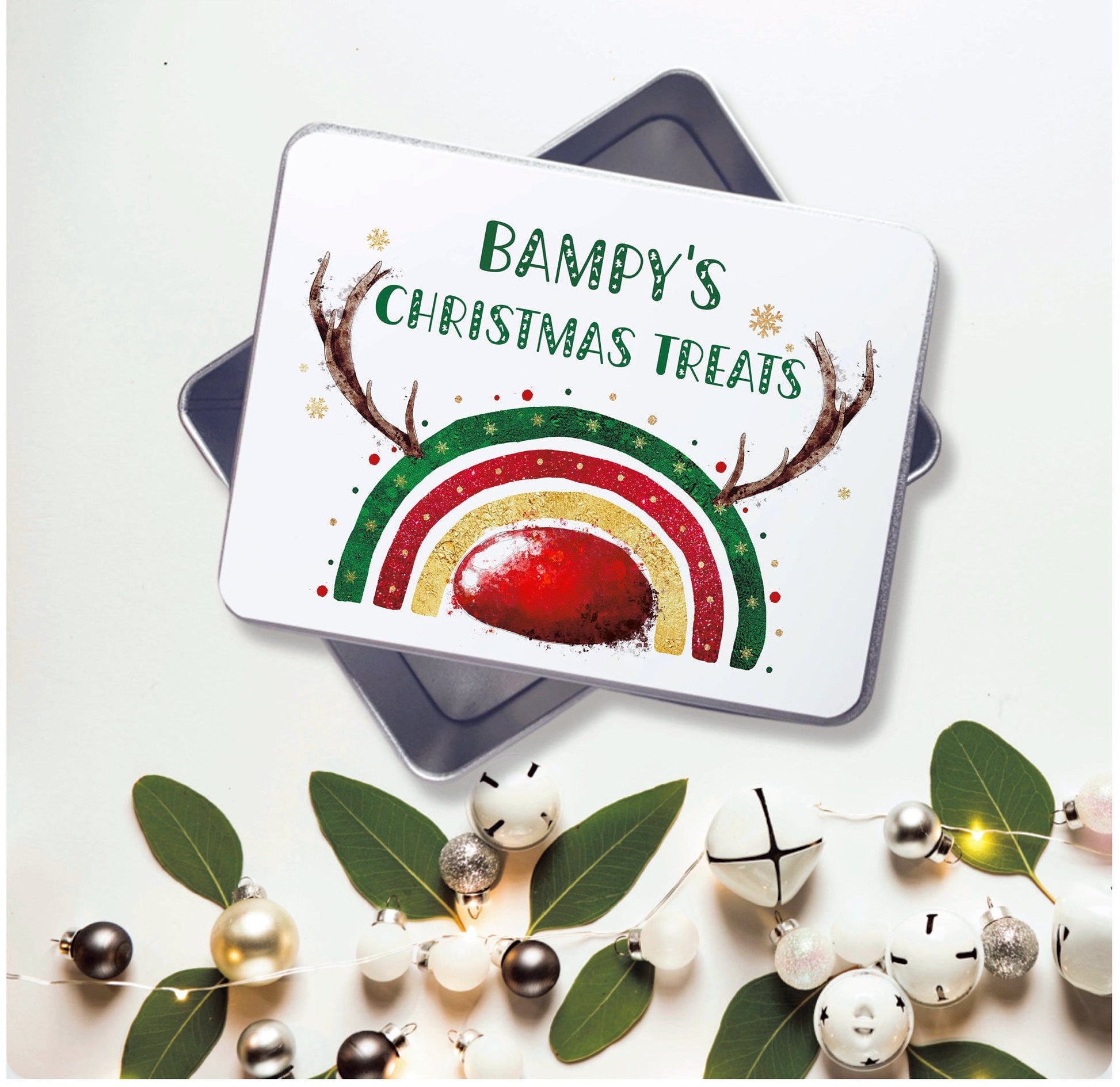 Gaming Gonk Treat Tin, Personalised Snack Tin, Gaming Legend Christmas Treat Tin, Gaming Gnome Sweet Tin