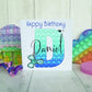 Pop it Birthday Card. Pop it Fidget Birthday Card, Personalised Pop it PINK AND PURPLE Card