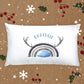 Personalised Christmas Pillow Case, Seasonal Pillow Case, Reindeer Pillow Case