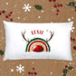 Reindeer Christmas Pillow Case, Personalised Christmas Pillow Case, Seasonal Pillow Case, Reindeer Pillow Case