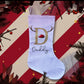 Personalised Christmas Stockings, Reindeer Design Initial Stockings, Fireplace Stocking, Santa Sack