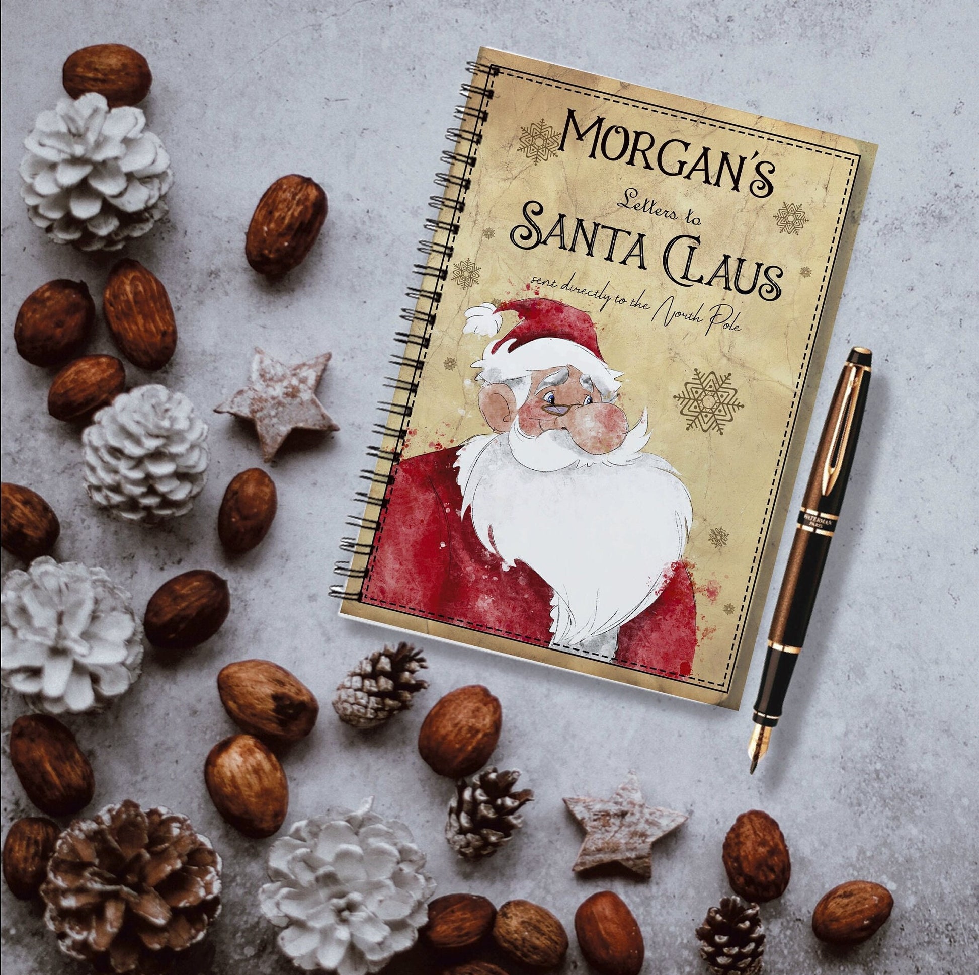 Letters To Santa Notebook, Personalised Letters To Santa, Letters to Father Christmas , Christmas Letters Book