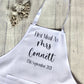 Bride Apron, Personalised Wedding Day Apron, Bride Bib, First Meal As Mrs Apron, Personalised Bride Apron