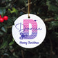 Poppit Christmas Bauble, Poppit Fidget Christmas Tree Decoration, Personalised Poppit Christmas Tree Ornament