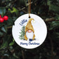 Gnome Christmas Tree Bauble, Personalised Gonk Tree Decoration, Christmas Gonk Tree Ornament