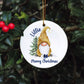 Gnome Christmas Tree Bauble, Personalised Gonk Tree Decoration, Christmas Gonk Tree Ornament