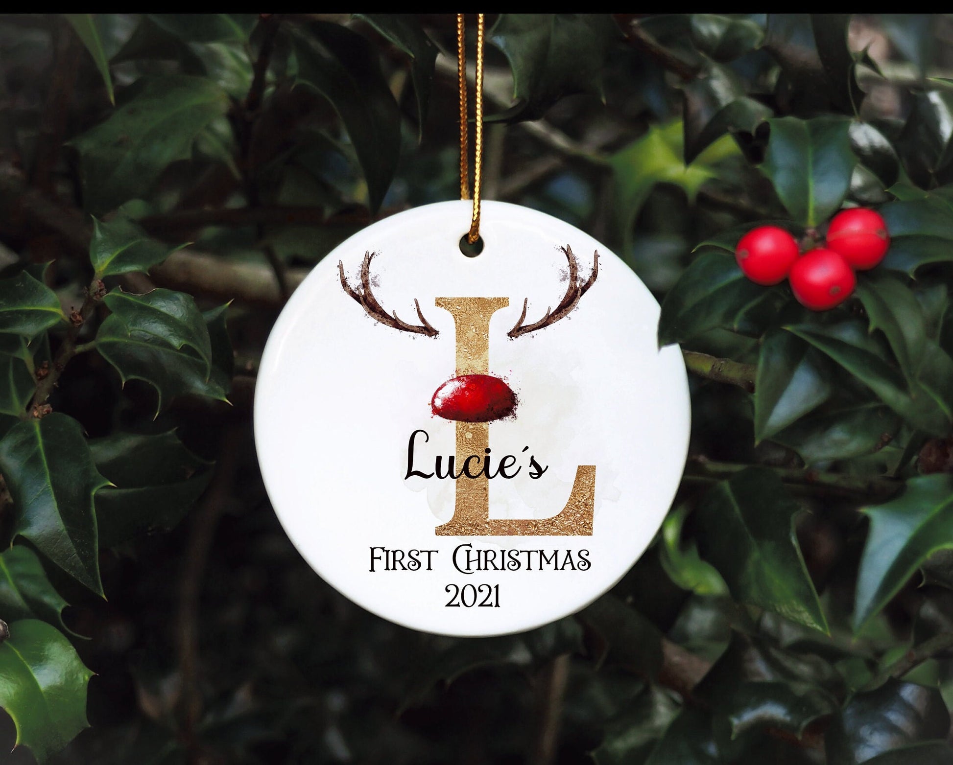 Personalised Baby's First Christmas Bauble, First Christmas Bauble, Personalised Baby First Christmas Bauble, Baby Tree Decoration