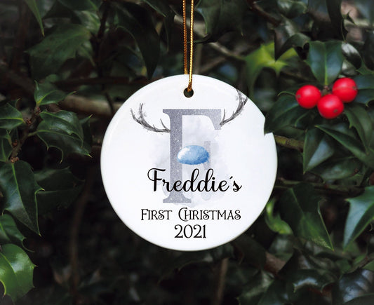 Personalised Baby's First Christmas Bauble, First Christmas Bauble, Personalised Baby First Christmas Bauble, Baby Tree Decoration